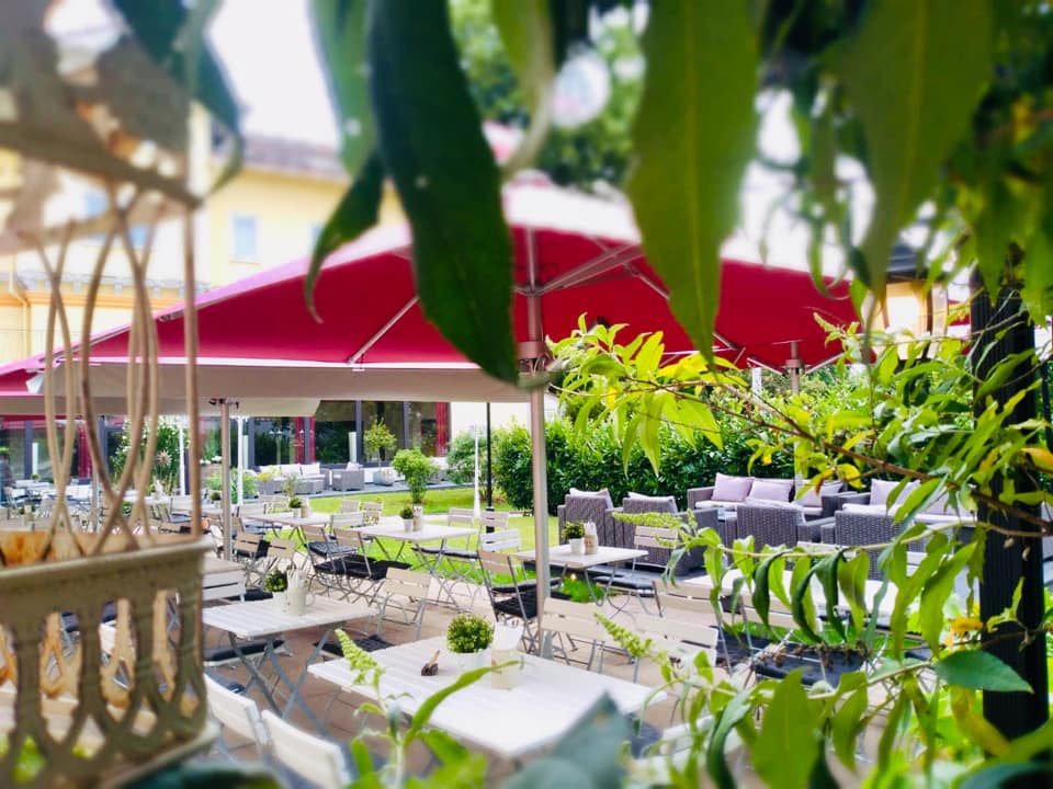 Terrase Biergarten auf unserer Terrasse